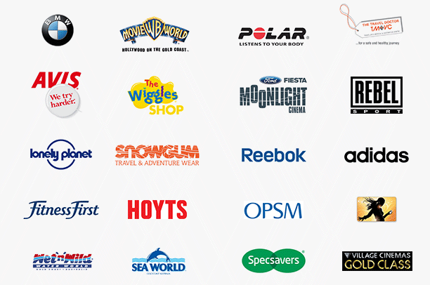 My Rewards brand logos