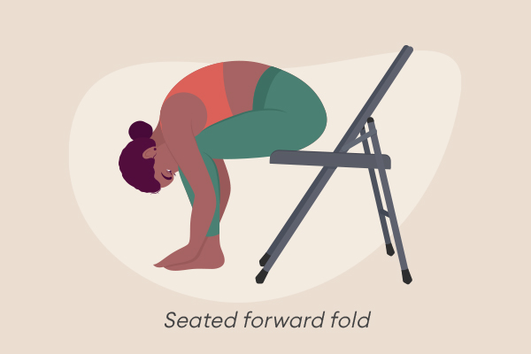Chair Yoga: Seated forward fold