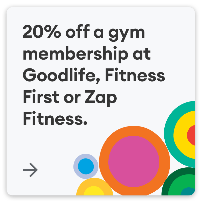 20% off a gym membership at Goodlife or Fitness First