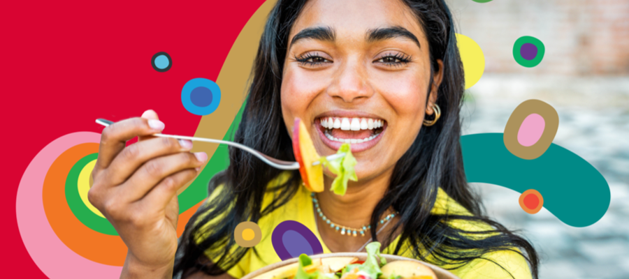 Person holding phone showing Challenges on phone screen