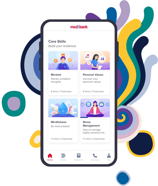 Phone showing better minds app