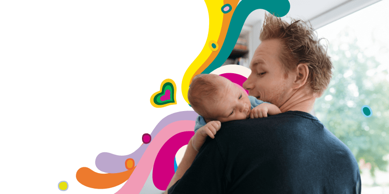 Income Protection man and baby