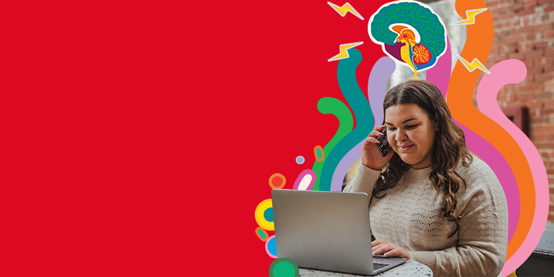 Woman on computer