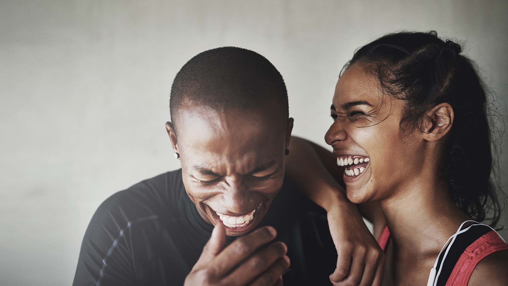 Shot of a sporty young couple out for a workout