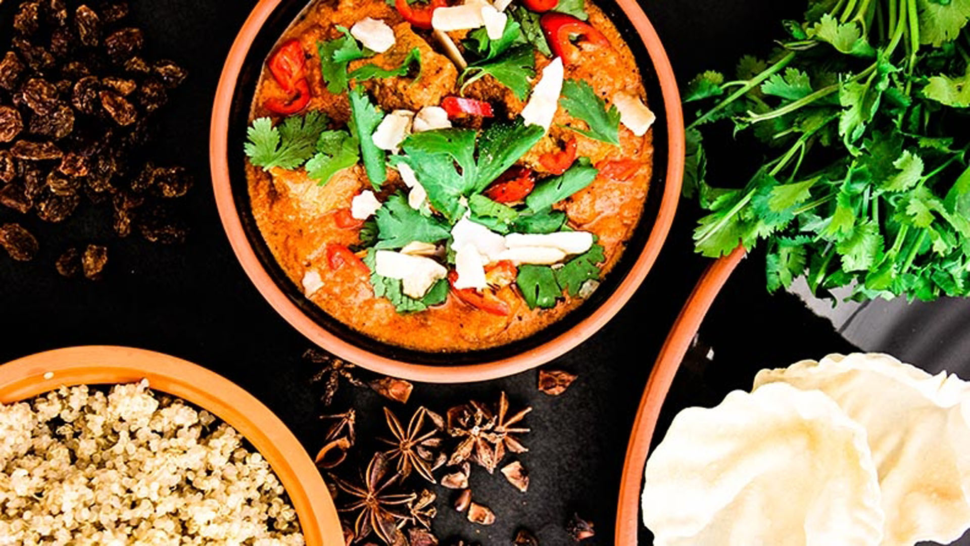 Healthy ideas for lunch: aromatic and spicy indian lamb curry
