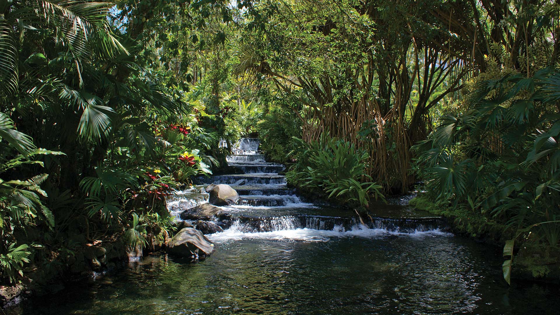 Hot Springs in La Fortuna, Costa Rica near Arenal Volcano