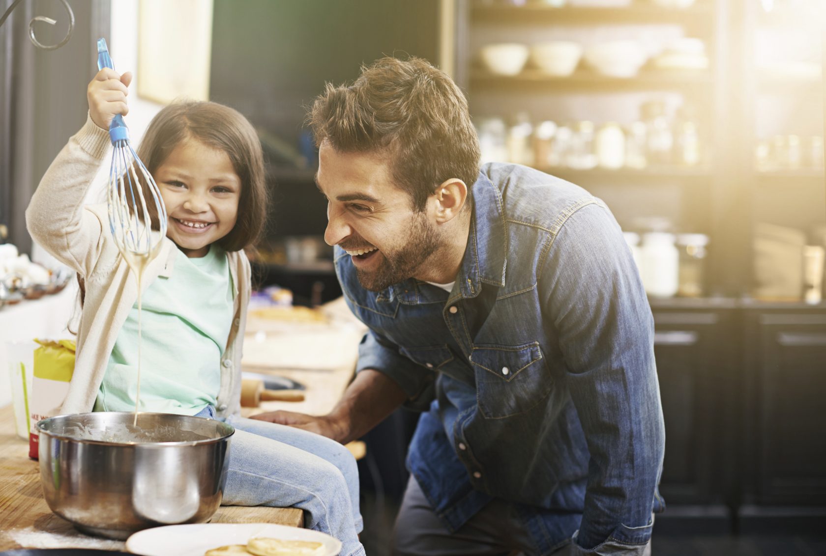 It's good to make time to cook and prepare meals with your child