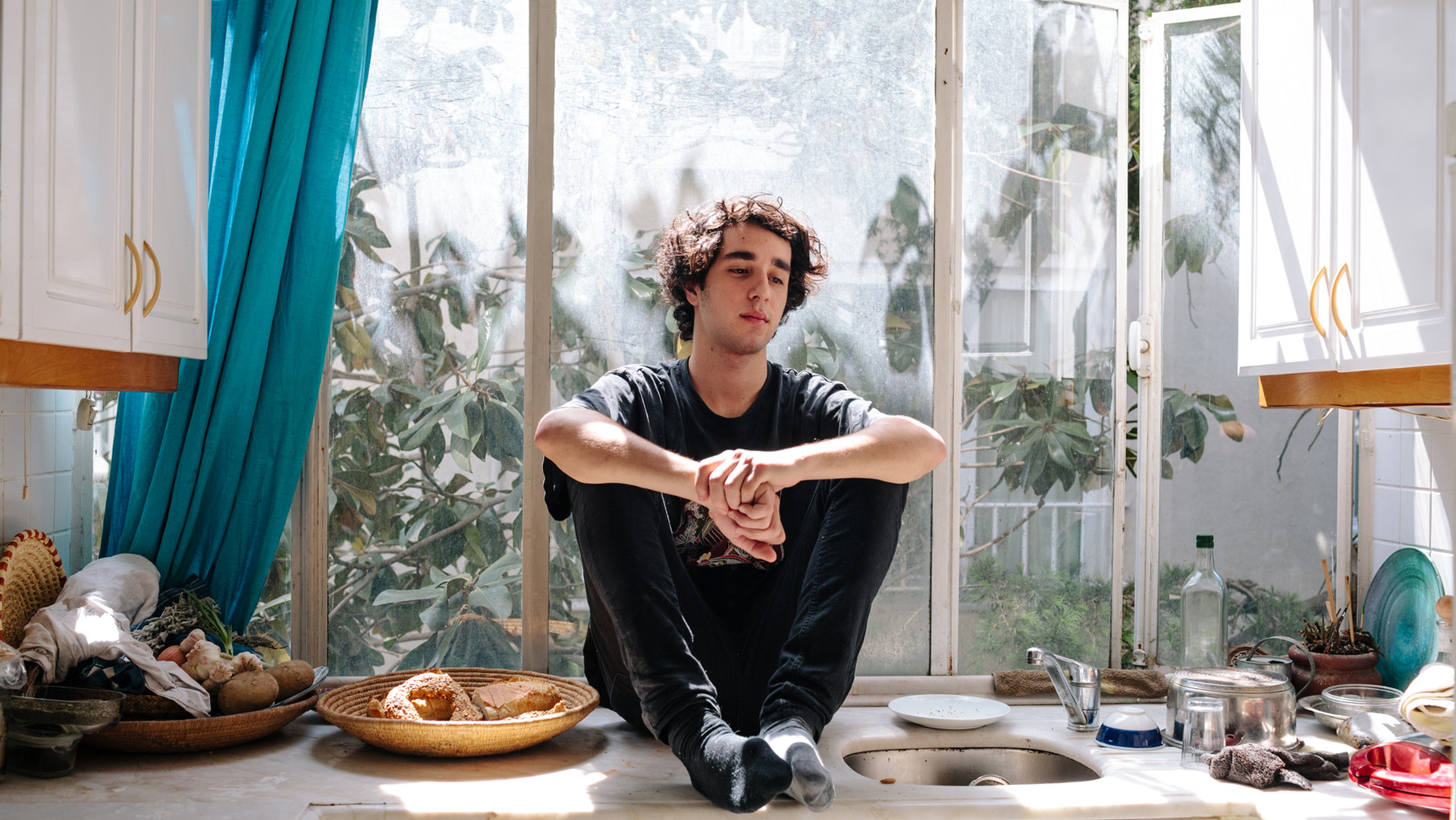 young man feeling solemn