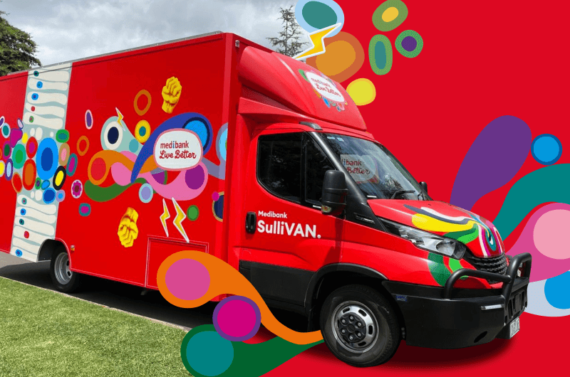 A Medibank Live Better van