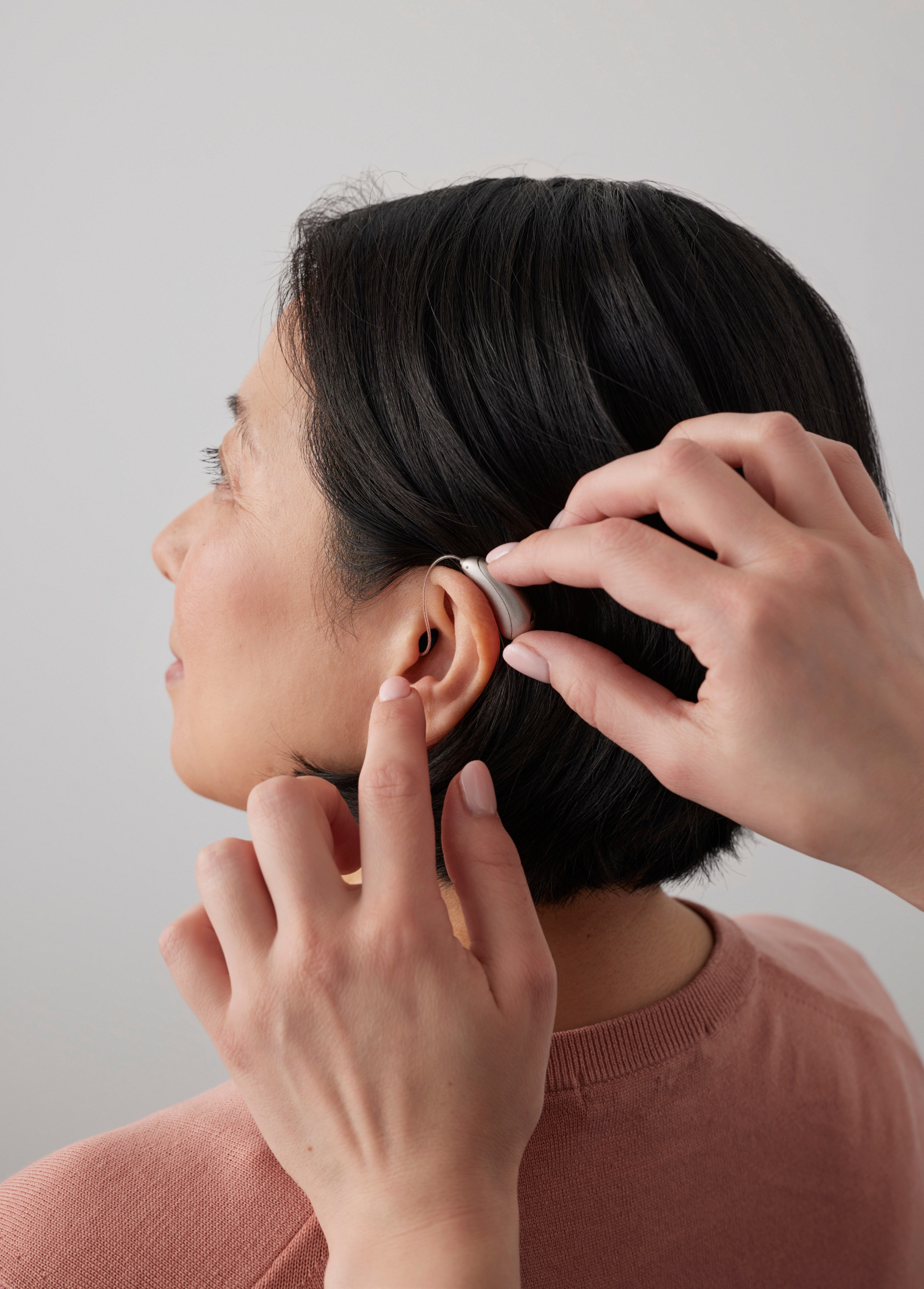 Woman wearing glasses