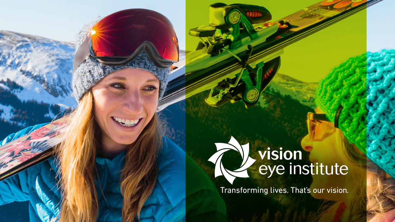 woman wearing ski gear smiling