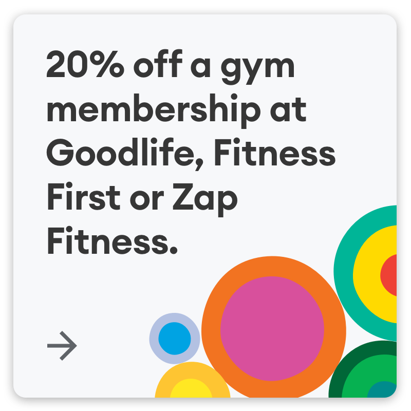 20% off a gym membership at Goodlife or Fitness First