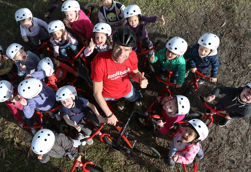 cadel and cyclists