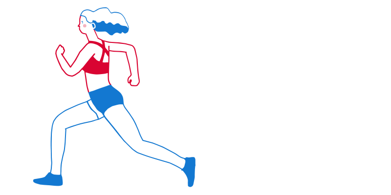 Medibank Running Girl