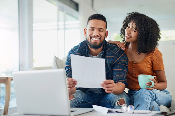 A couple doing research on GapCover