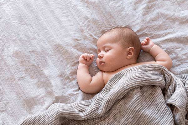 A sleeping newborn