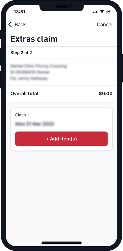 Making an Extras claim in My Medibank