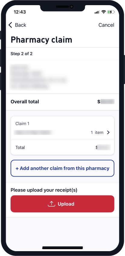 Making a Pharmacy claim in My Medibank
