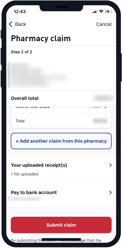 Submitting a pharmacy claim