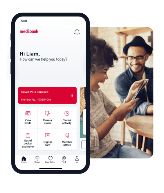 My Medibank app home design