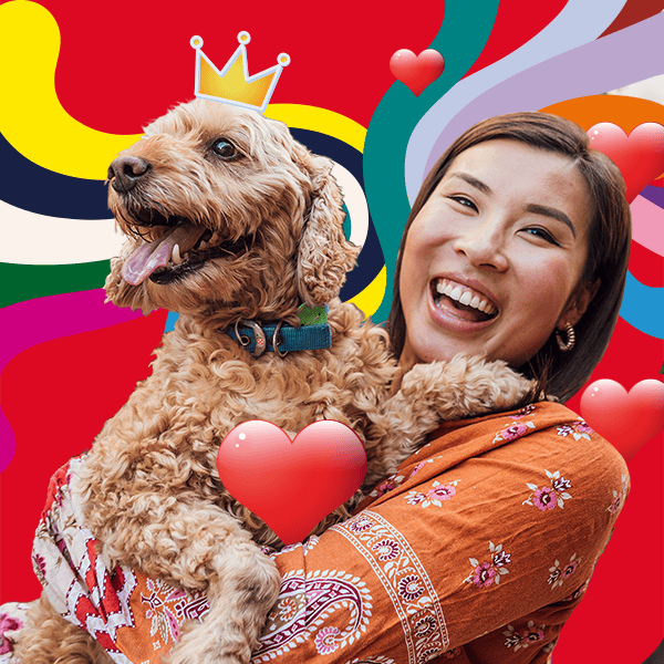 Woman with dog