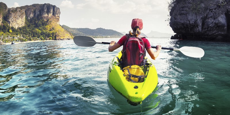 Kayak sea travel