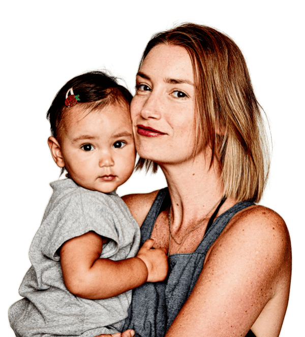 Woman with child