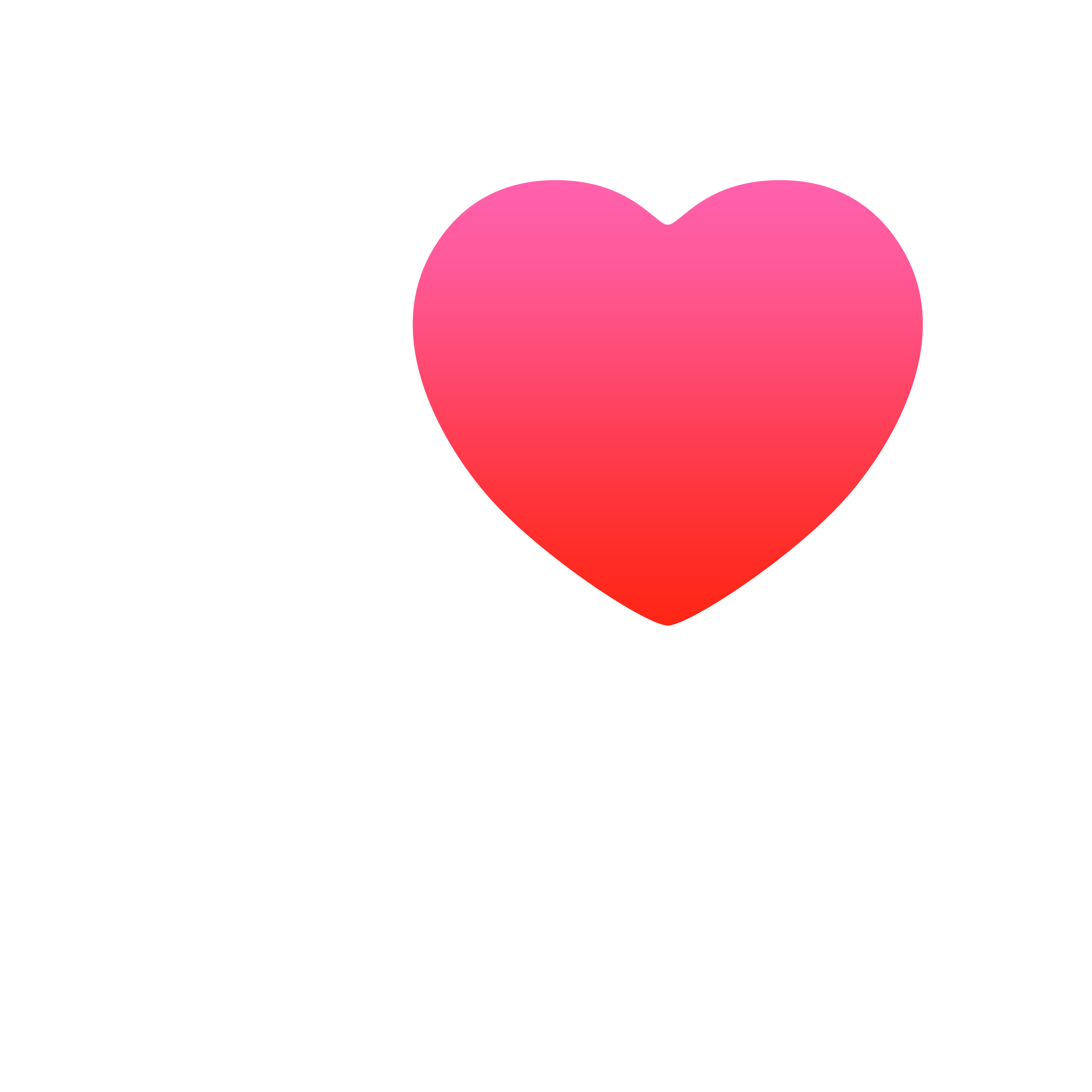 Heart 'Health app symbol' on iPhone home screen