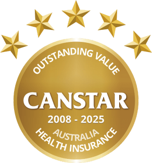Canstar award Canstar Outstanding Value Health Insurance 2008 - 2025